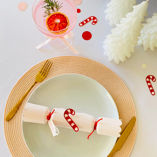 Personalised Candy Cane Christmas Crackers – Fill Your Own