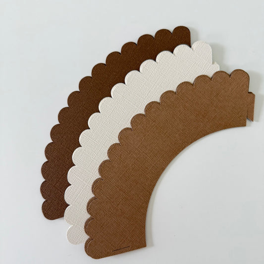 Neutral Teddy Bear Cupcake Wrappers | Baby Shower & Gender Reveal Cupcake Decor