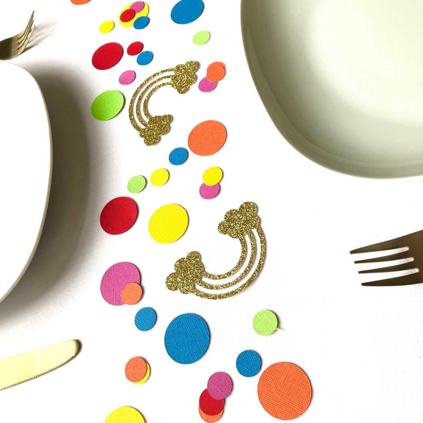 Rainbow Confetti, Table Scatters, Table Sprinkle