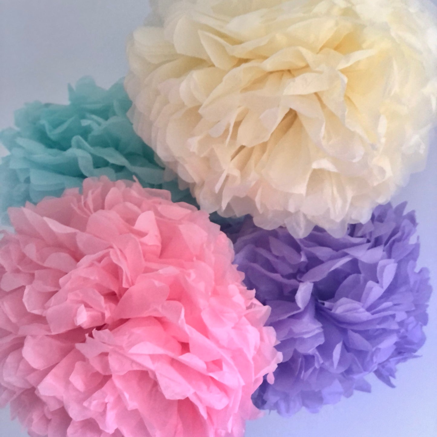 Pastel Rainbow Pom Pom