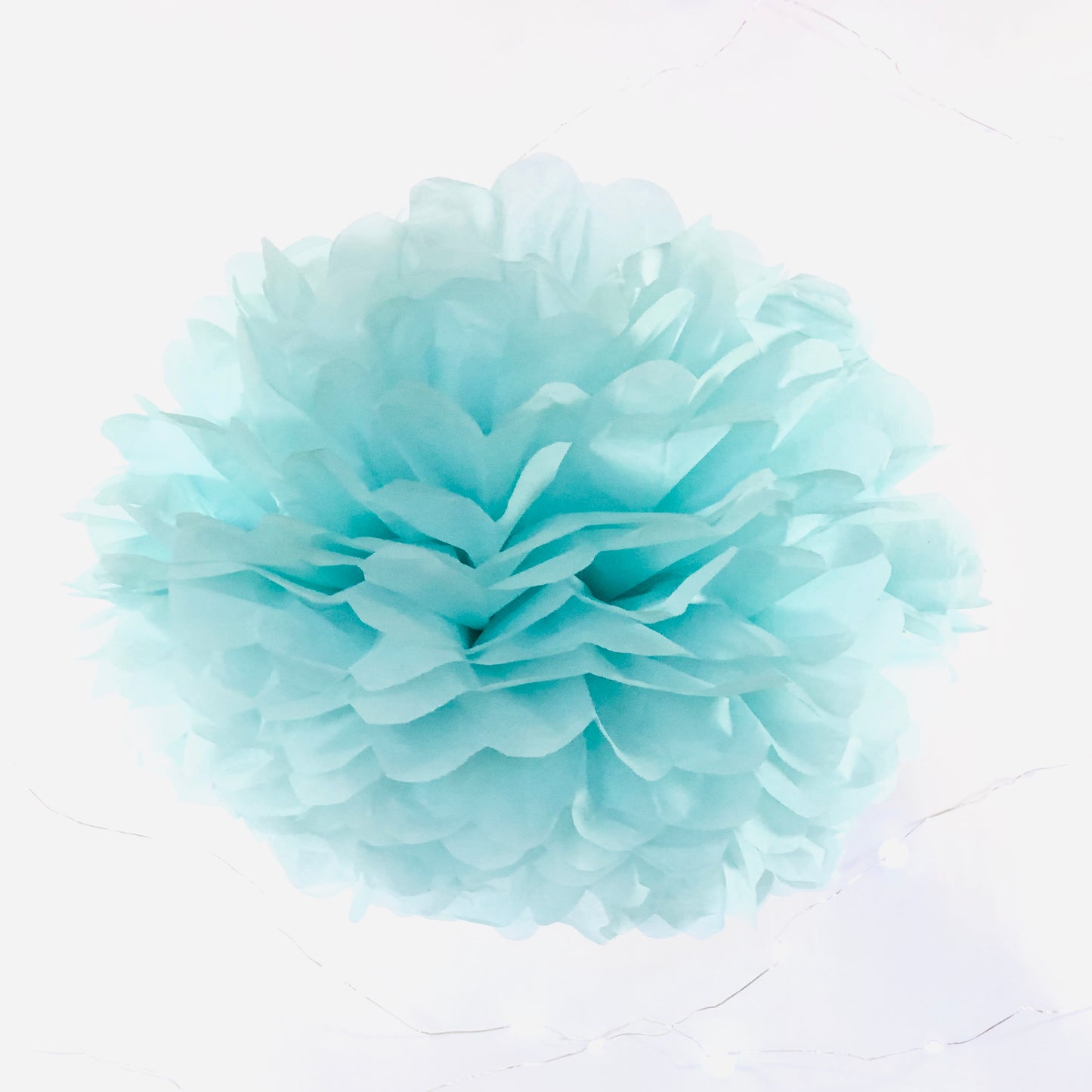 Pastel Blue, Pink & Cream Tissue Paper Pom Pom Set