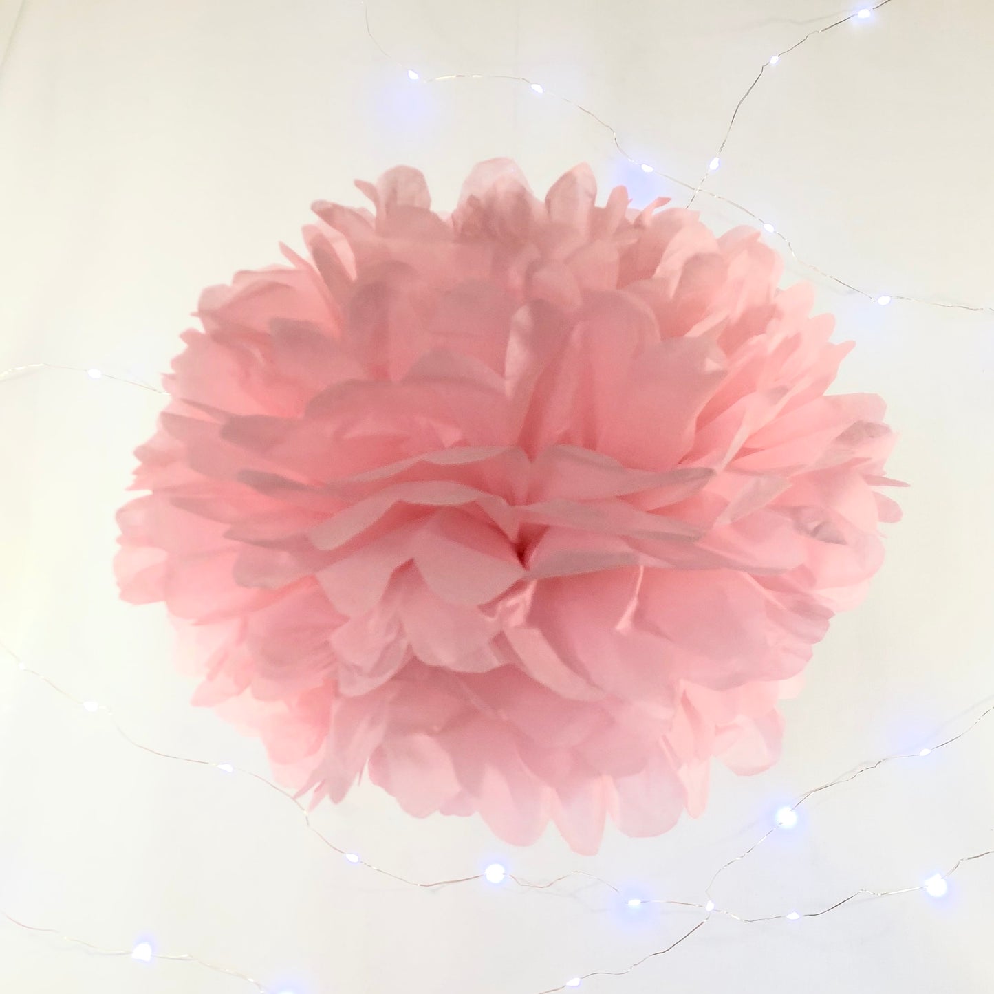 Pastel Blue, Pink & Cream Tissue Paper Pom Pom Set