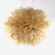 Load image into Gallery viewer, Light Brown Coffee Tissue Paper Pom Pom