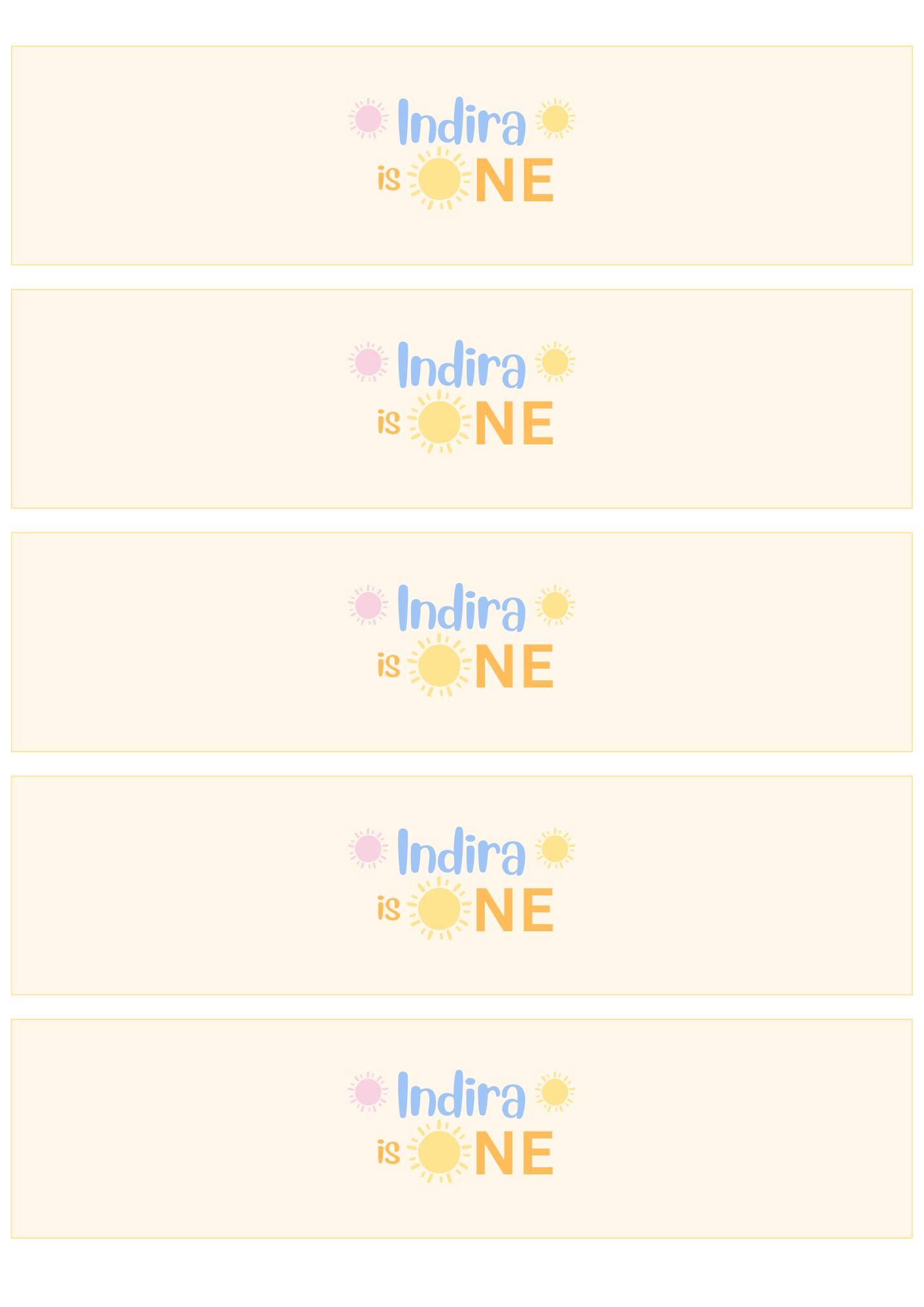 First Trip Around the Sun Water Bottle Labels, Editable Canva Template (Digital Download)