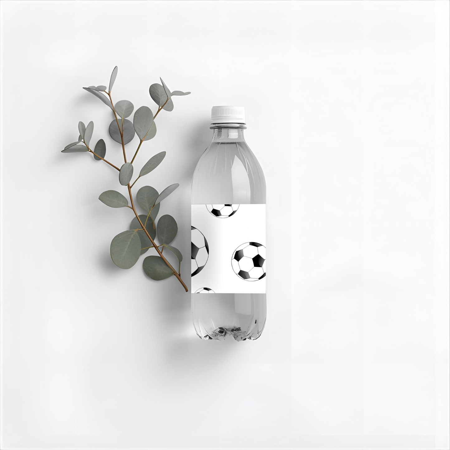 Soccer Birthday Water Bottle Labels: Editable Canva Template (Digital Download)