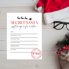 Load image into Gallery viewer, Secret Santa Kris Kringle Gift Swap INSTANT DOWNLOAD