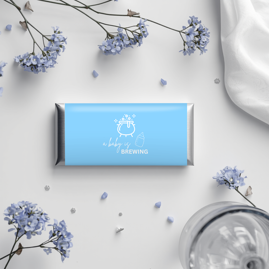 A Baby is Brewing Baby Shower Chocolate Wrapper Template (Digital Download)