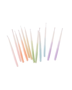 Ombre Pastel Beeswax Birthday Candles