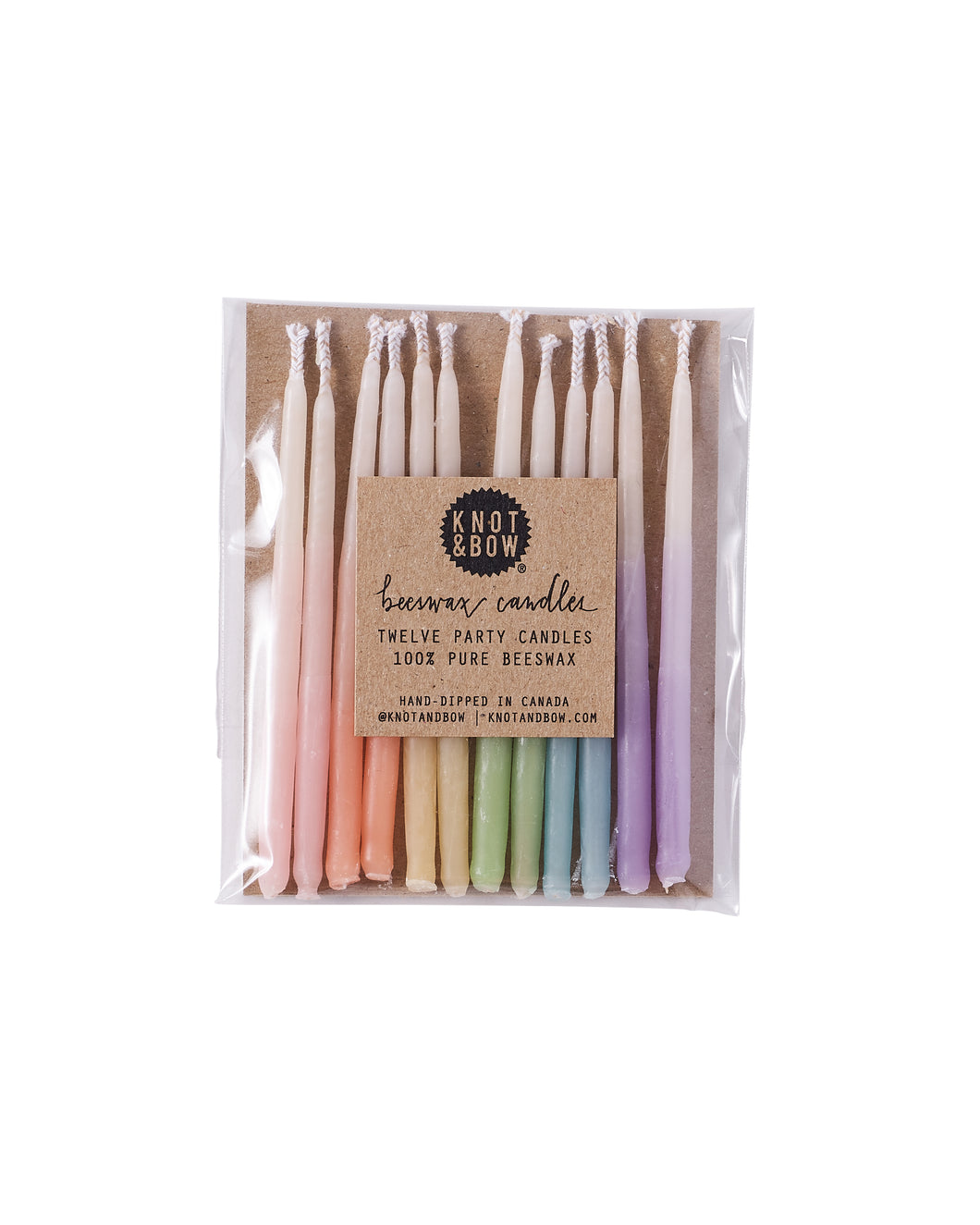 Ombre Pastel Beeswax Birthday Candles