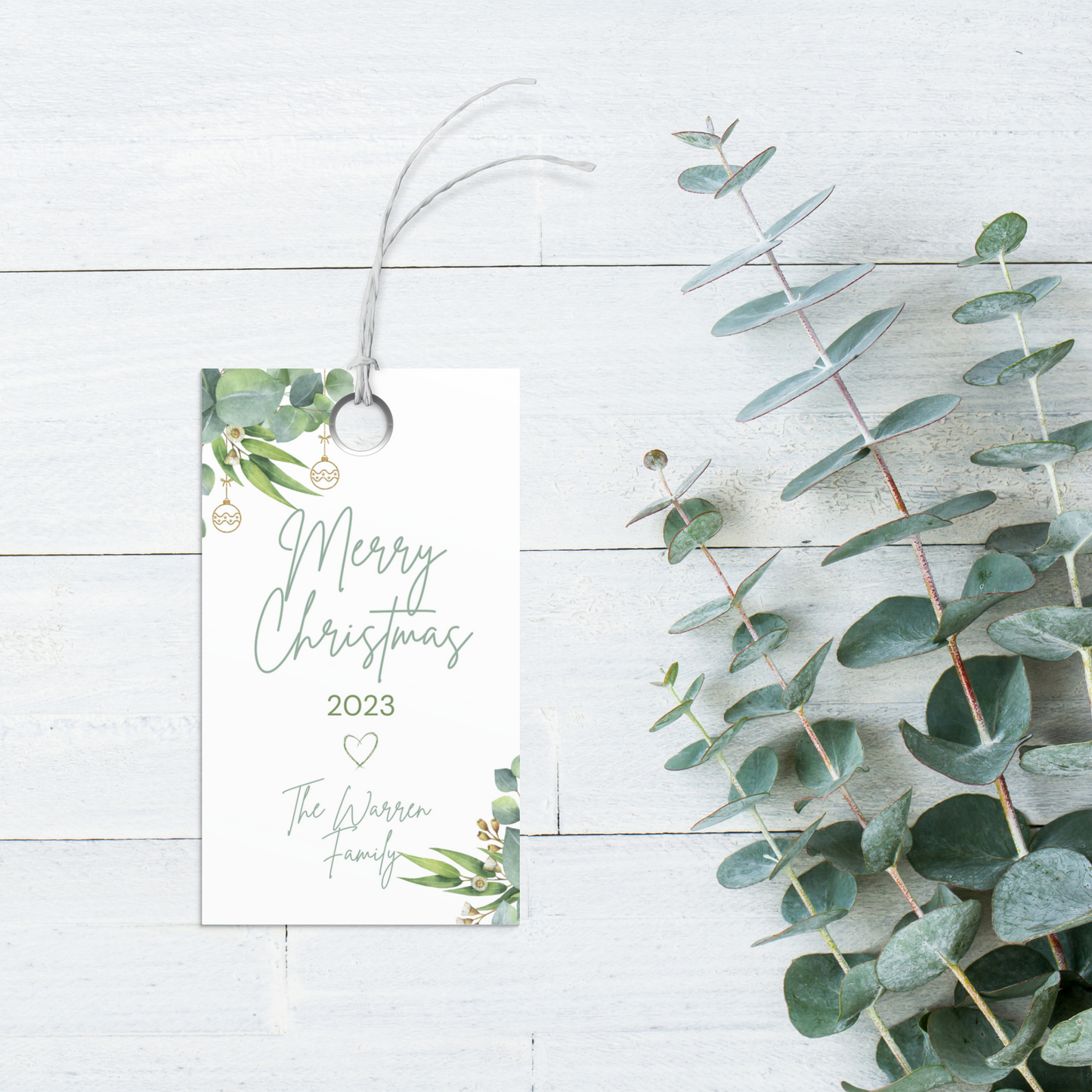 Christmas Present Gift Tag, INSTANT DOWNLOAD