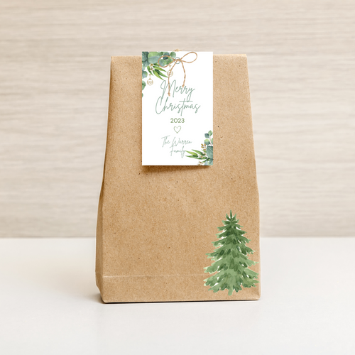 Christmas Present Gift Tag, INSTANT DOWNLOAD