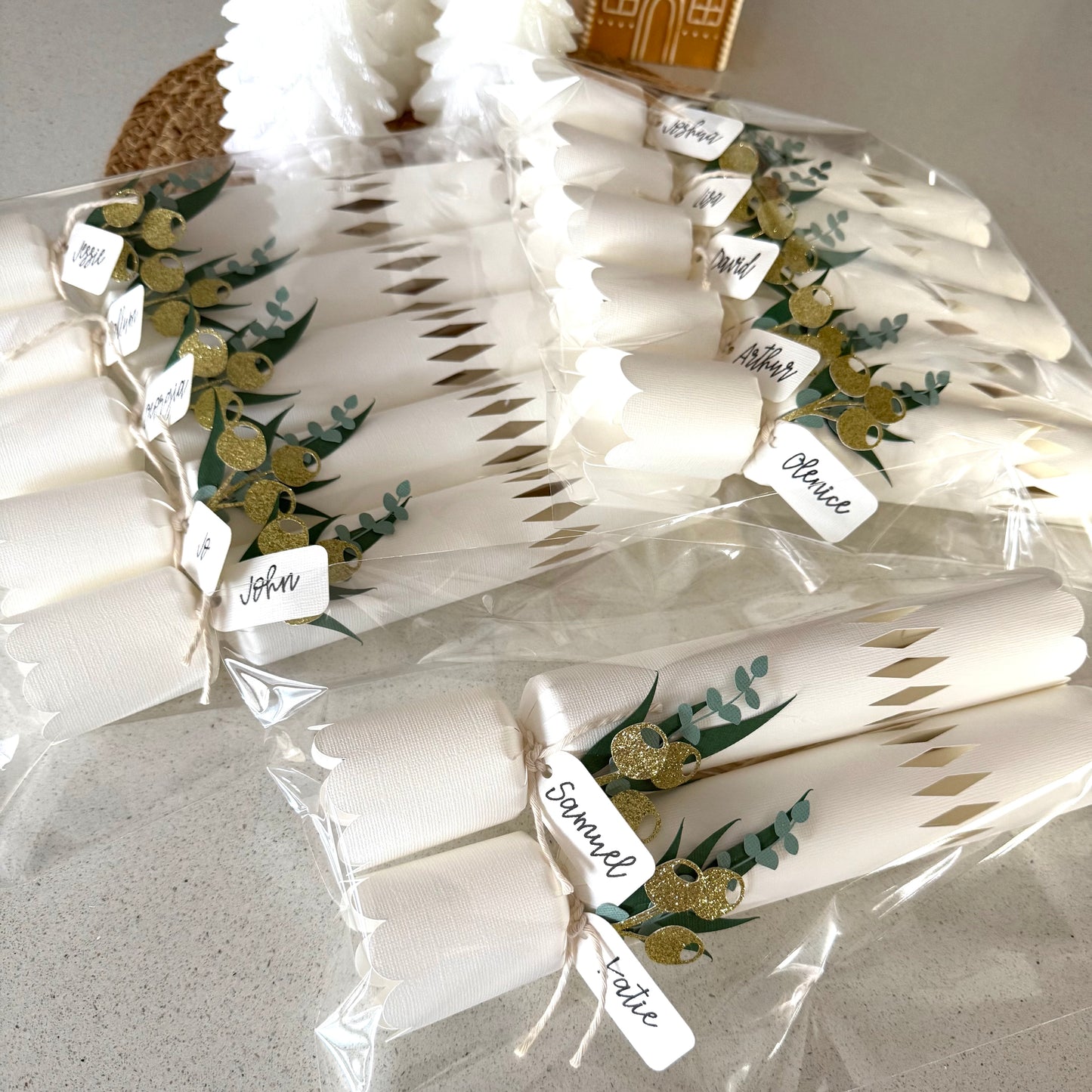 Fill-Your-Own Personalised Christmas Crackers – Handmade Eco-Friendly Holiday Favors