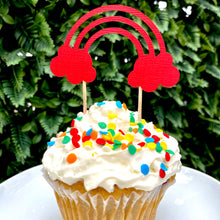 Load image into Gallery viewer, Rainbow Cupcake Topper 🌈