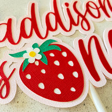 Load image into Gallery viewer, Strawberry Cake Topper