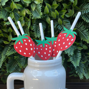 Strawberry Party Straws