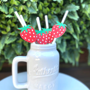 Strawberry Party Straws