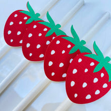 Load image into Gallery viewer, Strawberry Party Straws