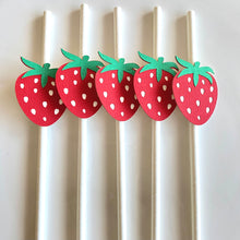 Load image into Gallery viewer, Strawberry Party Straws