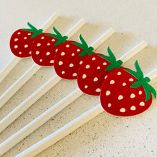 Load image into Gallery viewer, Strawberry Party Straws