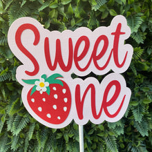 Load image into Gallery viewer, Sweet One Strawberry Cake Topper