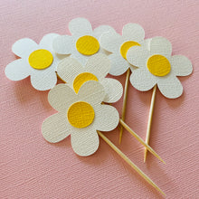 Load image into Gallery viewer, Strawberry and Daisy Cupcake Topper