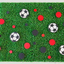 Load image into Gallery viewer, Soccer Ball Confetti A-League Team Western Sydney Black and Red