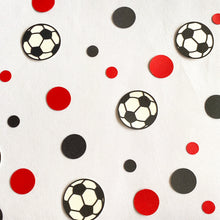 Load image into Gallery viewer, Soccer Ball Confetti A-League Team Western Sydney Black and Red