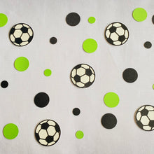 Load image into Gallery viewer, Soccer Ball Confetti A-League Team Western Sydney Black and Green