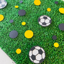 Load image into Gallery viewer, Soccer Ball Confetti A-League Team Wellington Black and Yellow