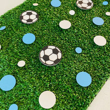 Load image into Gallery viewer, Soccer Ball Confetti A-League Team Melbourne Blue and White