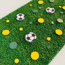 Load image into Gallery viewer, Australian Green and Yellow Soccer Ball Confetti