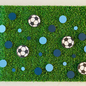 Soccer Ball Confetti A-League Team Sydney Navy Blue and Blue