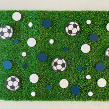 Load image into Gallery viewer, Soccer Ball Confetti A-League Team Melbourne Navy Blue and White