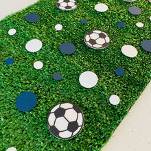 Load image into Gallery viewer, Soccer Ball Confetti A-League Team Melbourne Navy Blue and White