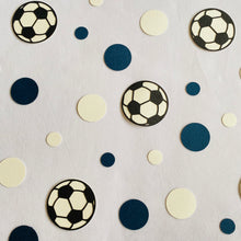 Load image into Gallery viewer, Soccer Ball Confetti A-League Team Melbourne Navy Blue and White