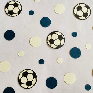 Soccer Ball Confetti A-League Team Melbourne Navy Blue and White