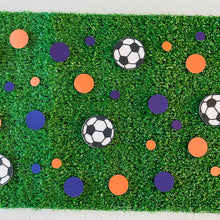 Load image into Gallery viewer, Soccer Ball Confetti A-League Team Perth Purple and Orange