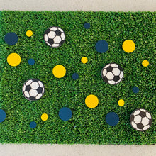 Load image into Gallery viewer, Soccer Ball Confetti A-League Team Central Coast Navy Blue and Yellow