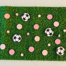 Load image into Gallery viewer, Girls Pink Soccer Ball Confetti