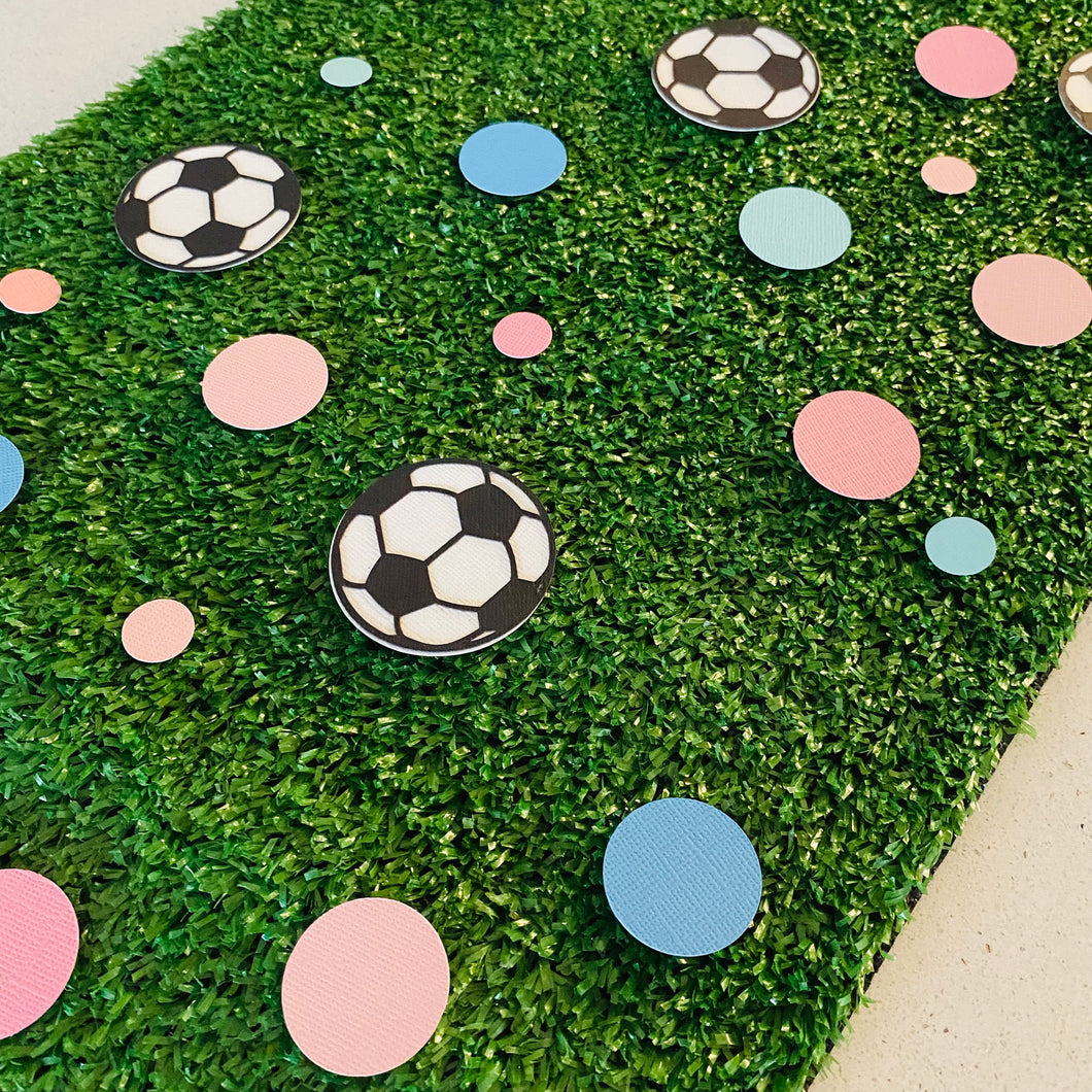 Soccer Ball Confetti Gender Reveal