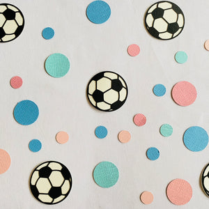 Soccer Ball Confetti Gender Reveal