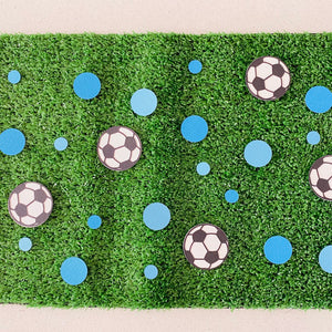 Boys Blue Soccer Ball Confetti