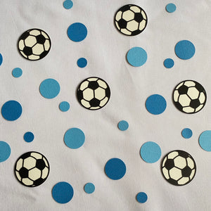 Boys Blue Soccer Ball Confetti