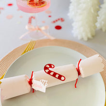 Load image into Gallery viewer, Personalised Christmas Crackers, Candy Cane Bonbons, Party Poppers