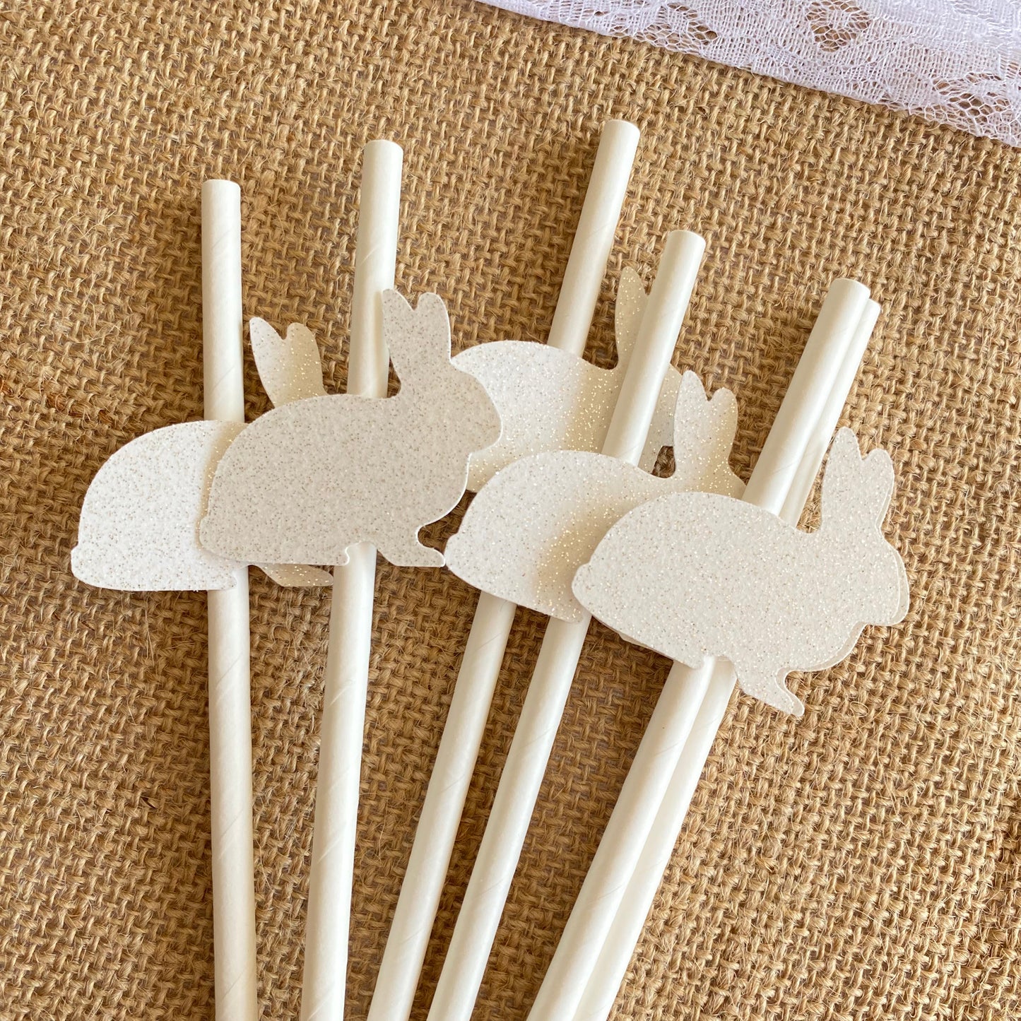 Easter Bunny Paper Straws