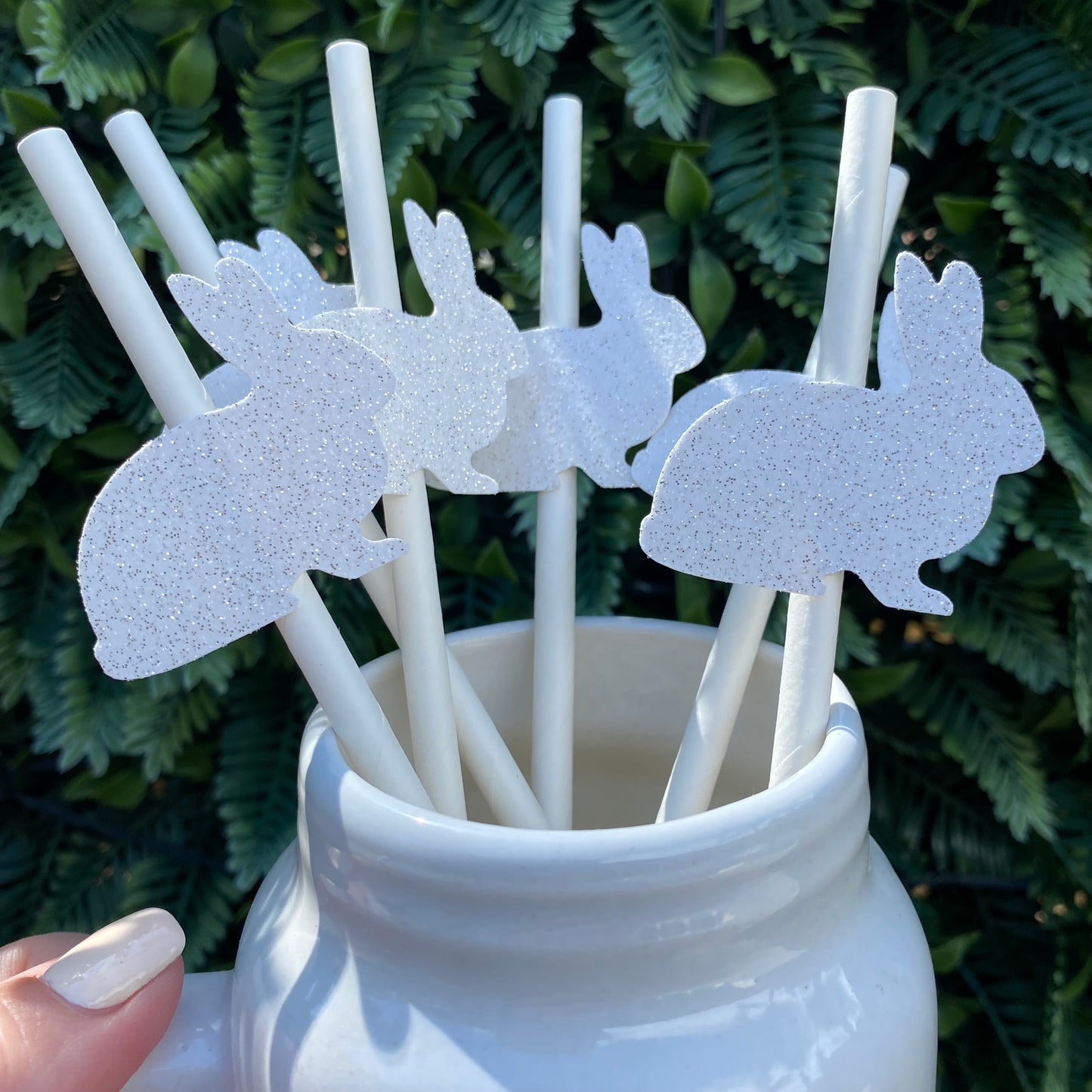 Easter Bunny Paper Straws
