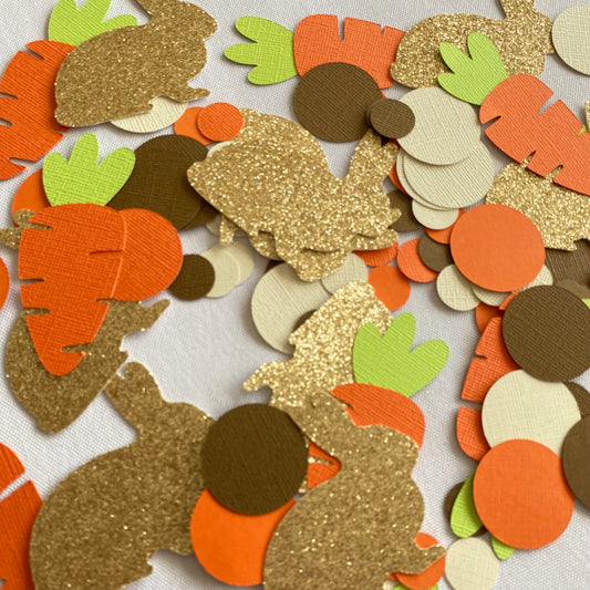 Bunny and Carrot Easter Confetti