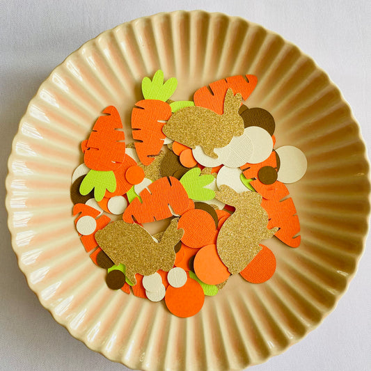 Bunny and Carrot Easter Confetti