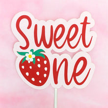 Load image into Gallery viewer, Sweet One Strawberry Cake Topper