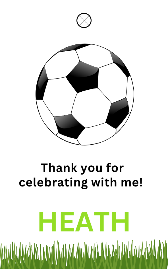 Soccer Birthday Favor Tag Template Editable Canva Soccer Party Thank You Tag Football Gift Tag Kids Birthday Party Digital Download